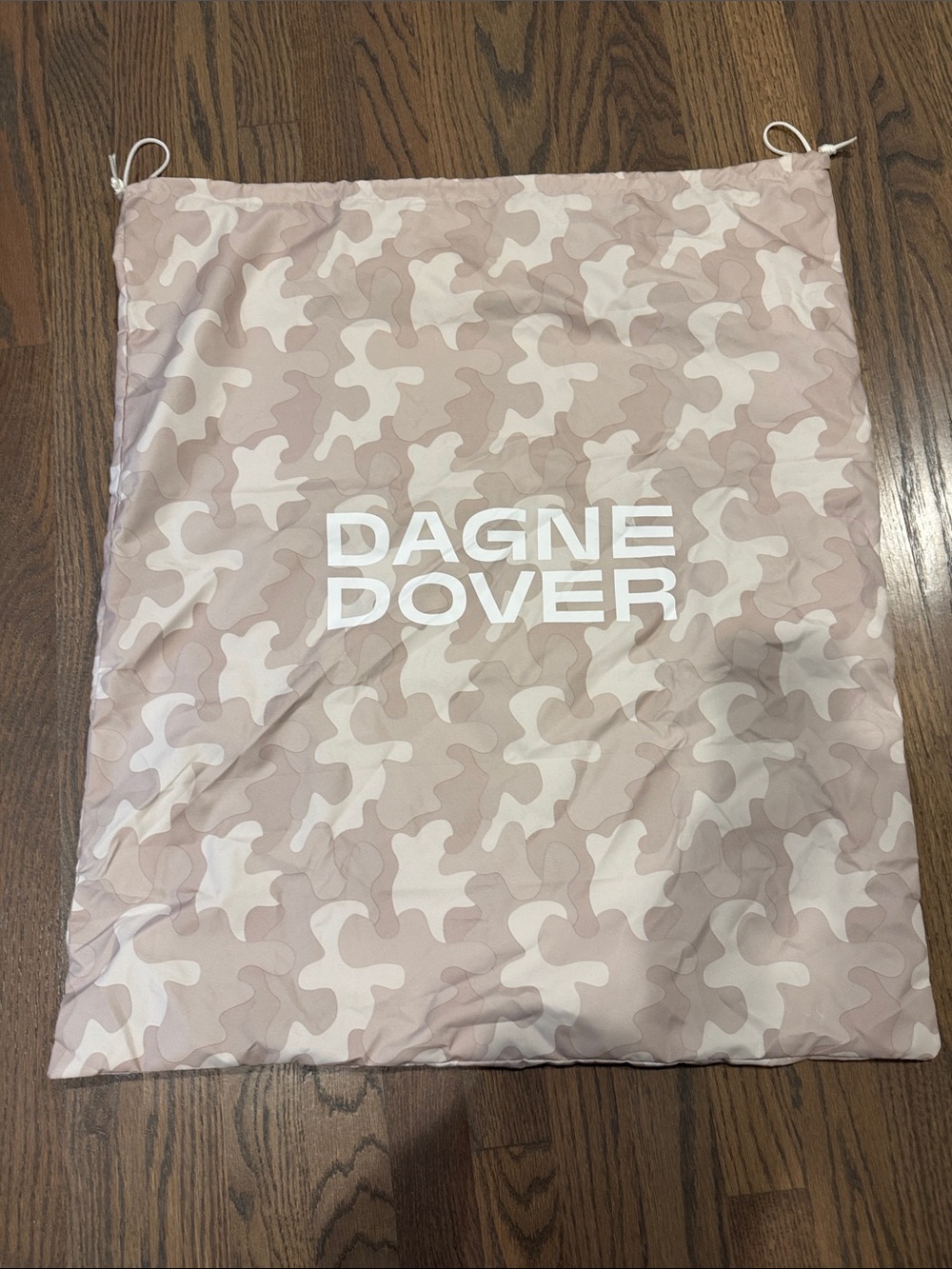 Dagne Dover Blush Pink Camouflage Drawstring Dust Bag